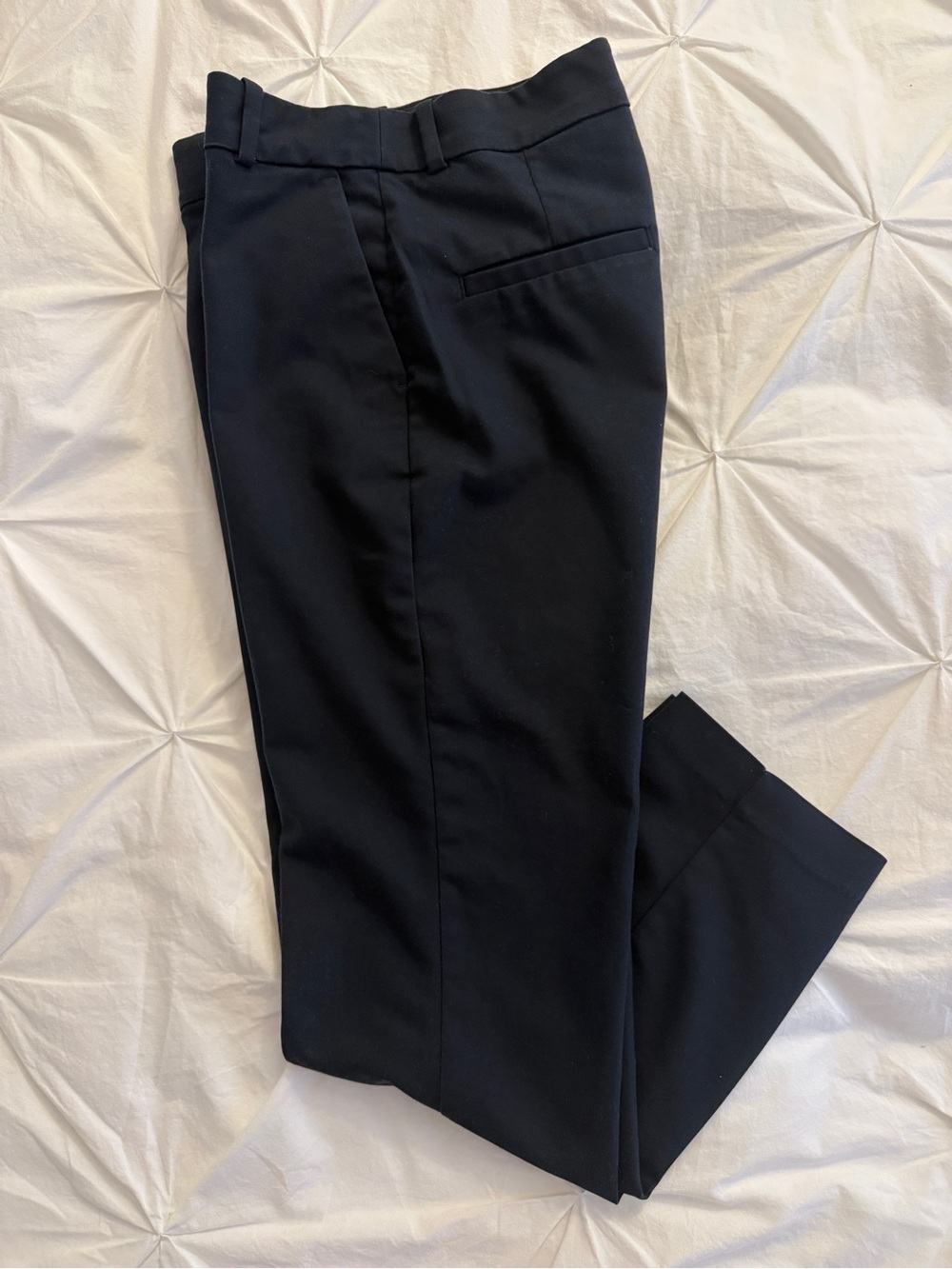 Classic Navy Chino Cropped Pants